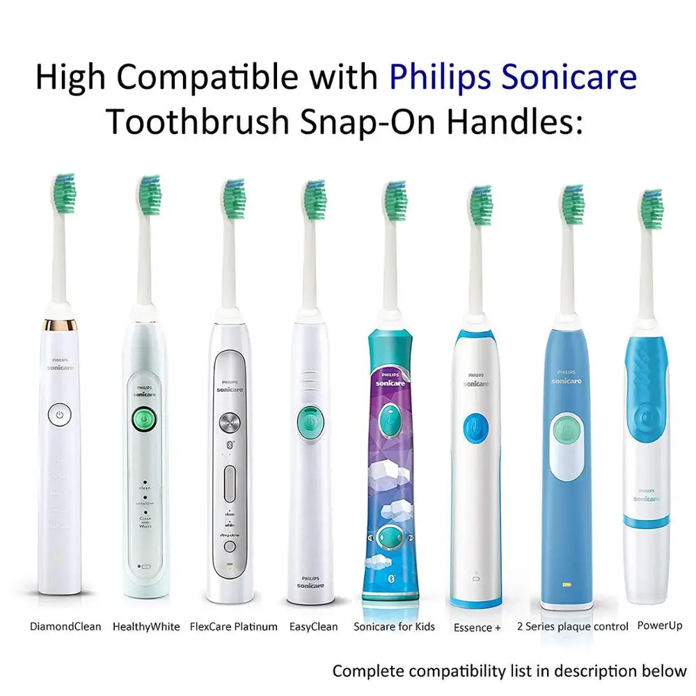 8 сменных головок для зубных щеток Philips Sonicare, насадки для щеток HX6013/66 HX6930 HX9340 HX6950 HX6710 HX9140 HX6530 oral 5