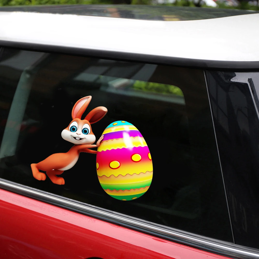Tancredy HAPPY EASTER Car Stickers and Decals Car Styling Removable Car