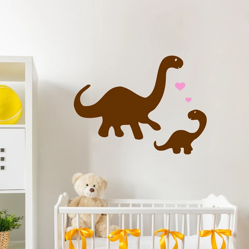 

Mommy and baby Dinosaurs Vinyl Wall Decal Stickers ,dinosaur wall art stickers for baby nursery ,p2039