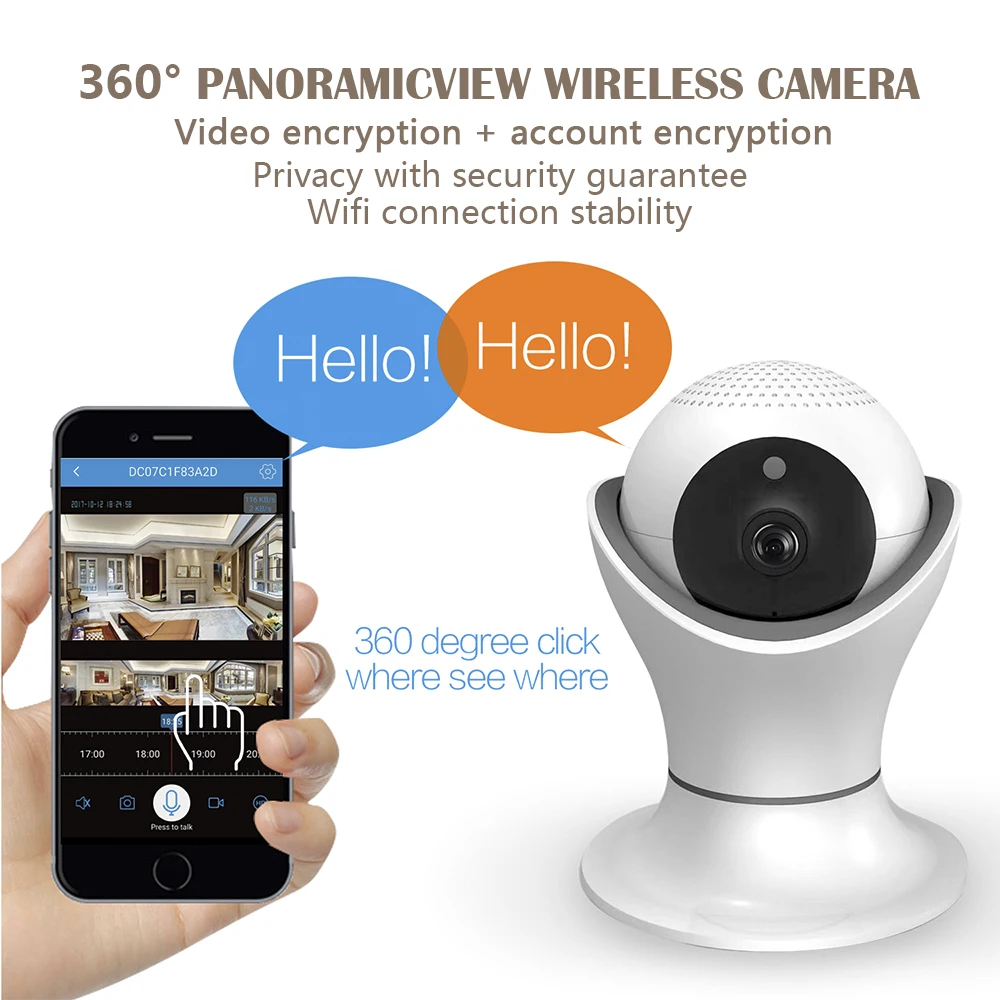 Podofo HD ip камера беспроводная домашняя безопасности наблюдения Wifi ночное видение