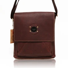 Reminisced genuine leather men’s clothing bag male messenger bag oil cowhide #0133