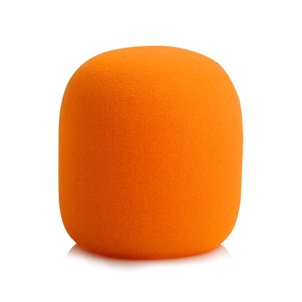 Foam Studio чехол для микрофона ручной микрофон ветровое стекло черный/зеленый/красный/синий для профессионального микрофона беспроводной микрофон Скидка 60 - Цвет: Orange