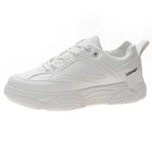 Женские кроссовки на платформе; белые летние женские кроссовки для бега; Модные дышащие женские кроссовки на шнуровке;#40