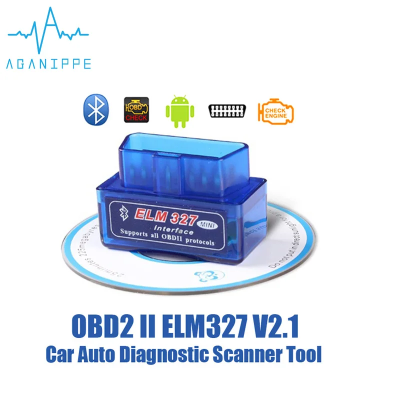 Eml327 V2.1 Bluetooth OBD 2 Автомобильный диагностический инструмент поддержка 7 процедур