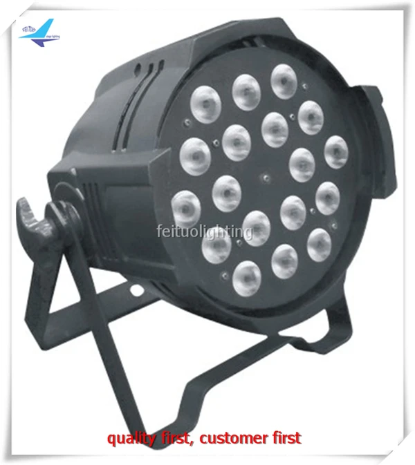 

6pcs/lot LED Par Light 18x10W RGBW 4IN1 DMX512 Par 64 Aluminum Alloy Stage Party Decor Light Par Can Stage Lights