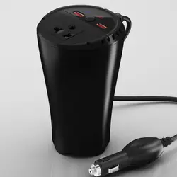 Car 150 Вт инвертор 12 поворот 220 В 2.4A Dual USB Зарядное устройство AC DC Напряжение трансформатор конвертер Модифицированная блеск волны мощность