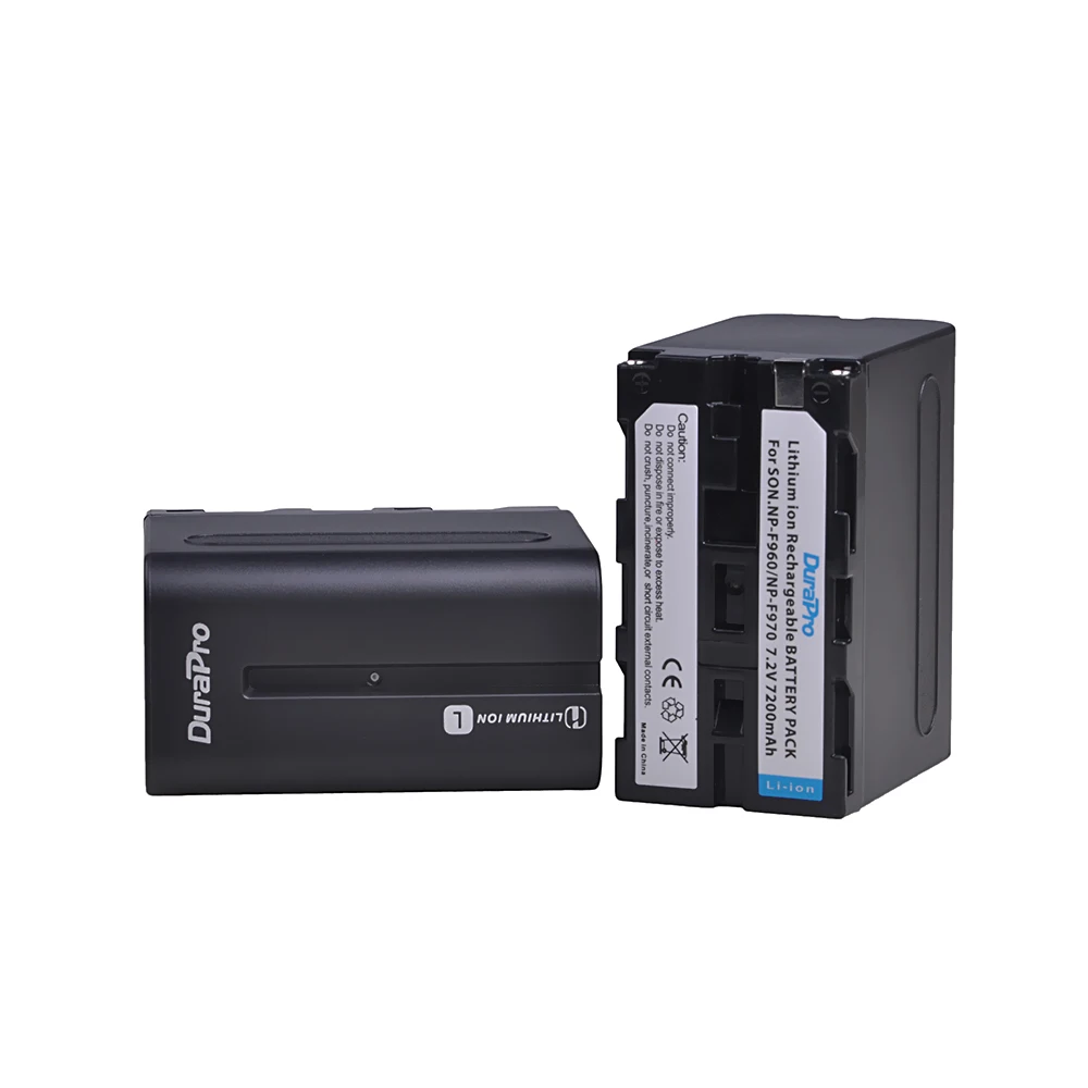 DuraPro 1x7200mAH NP F960 F970 батареи камеры + LED ультра быстрое зарядное устройство для Sony DCR