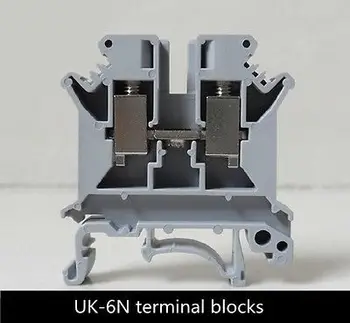 

50Pcs UK-6N DIN rail Terminal blocks Phoenix type