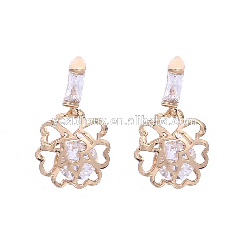 

fashion zirconia flower earring stick earring jewelry stud earring stick earring jewelry trendy girl's bijoux
