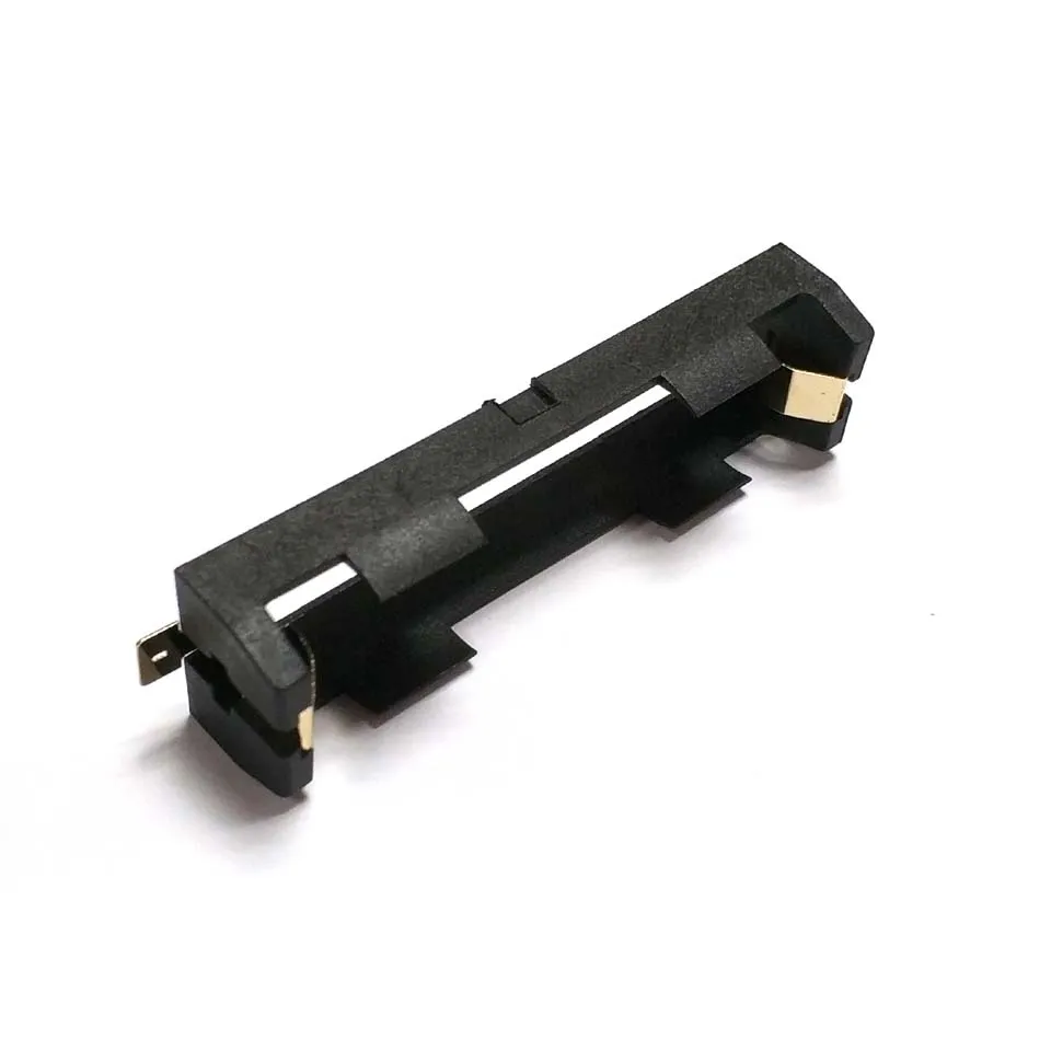 Высококачественная батарея SMD SMT с держателем батареи 18650 бронзовые значки Корпус