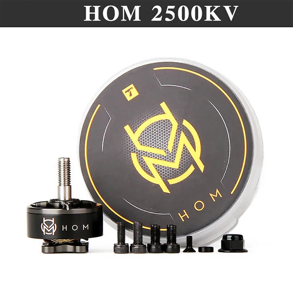 T-motor HOM Edition 2207,5 1750KV 5-6S 2500KV 3-4S бесщеточный двигатель CW резьба для радиоуправляемого дрона FPV Racing - Цвет: 1PCS HOM 2500KV