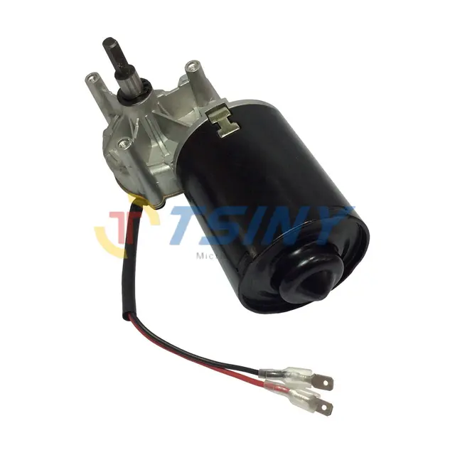 24V Electric Worm Gear Motor DC 24V 45RPM Garage Door Replacement High
