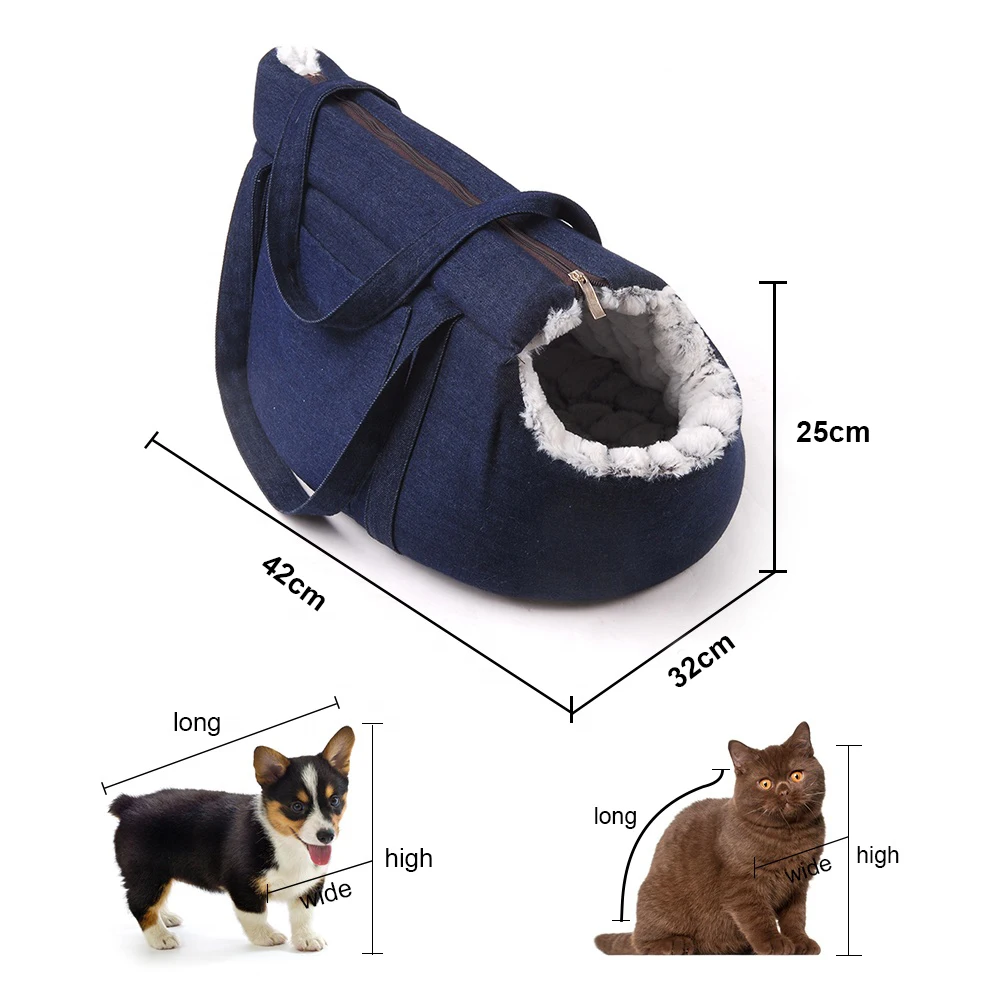 Dual Use Cat Carrier Shoulder Handbag for Outdoor Travel for Small Dogs Warm Soft Dog Cat Bed Pet Supplies Cat Carrier (3)