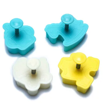 

1Set 3D Baby Clothes Shower Hand Press Stamp Biscuit Cookie Plunger Cutter Mold Cake Fondant Sugarcraft Soap Mould Cake Tools
