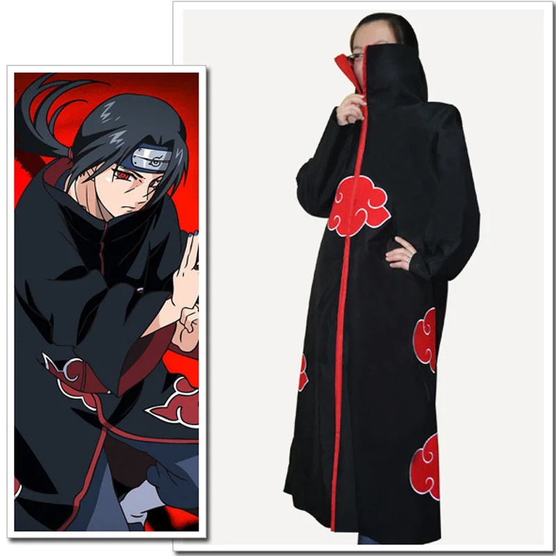 

Coats Naruto Cloak Robe Cape cloak clothes halloween anime jacket costumes ninja shirt clothing costume accessories wind Dust