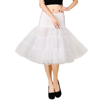 

Women's Retro Wedding Gauze Tutu Puff Skirts Swing Ball-Gown Vintage Mesh Skirt