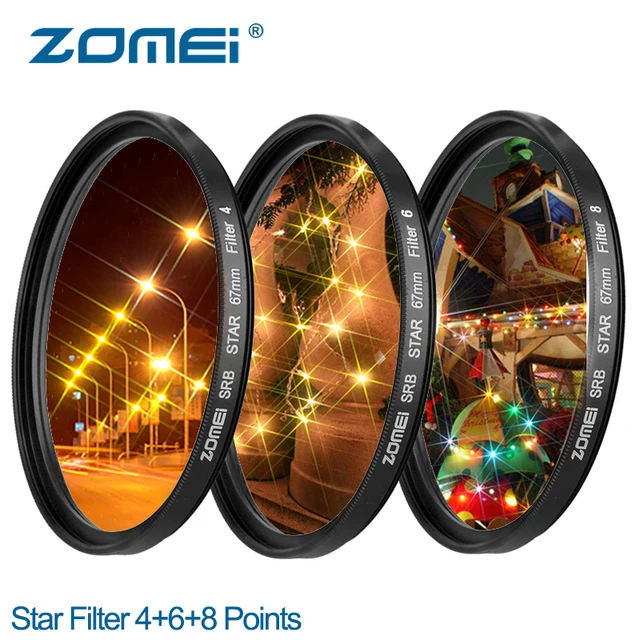 Best Price ZOMEI Star Filters Camera Lens Kit 4 Points/ 6 Points/ 8 Points Star Filter for Canon Nikon Sony Olympus DSLR Camera Accessories Best Price ZOMEI Star Filters Camera Lens Kit 4 Points/ 6 Points/ 8 Points Star Filter for Canon Nikon Sony Olympus DSLR Camera Accessories