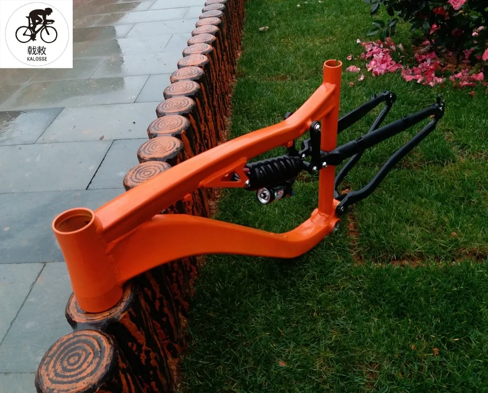 Excellent Kalosse adluts bike frame with 190mm travel DIY colors   mountain bicycle  frame alloy   Downhill  DH/AM  bike frame 2