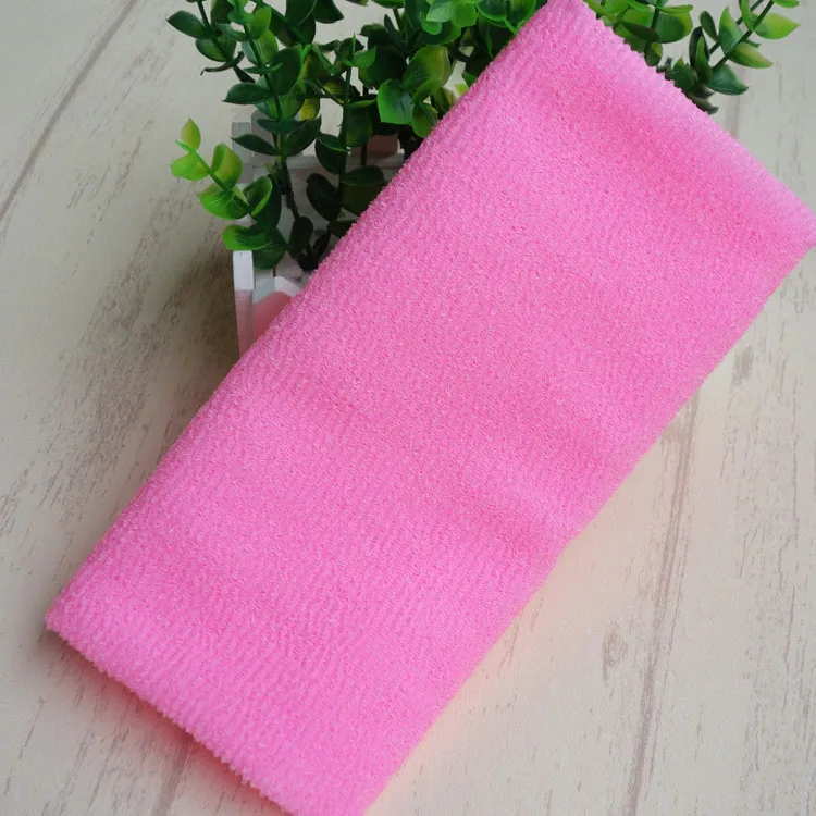 

1pcs exfoliating wash cloth japanese body wash towel nylon bath towel