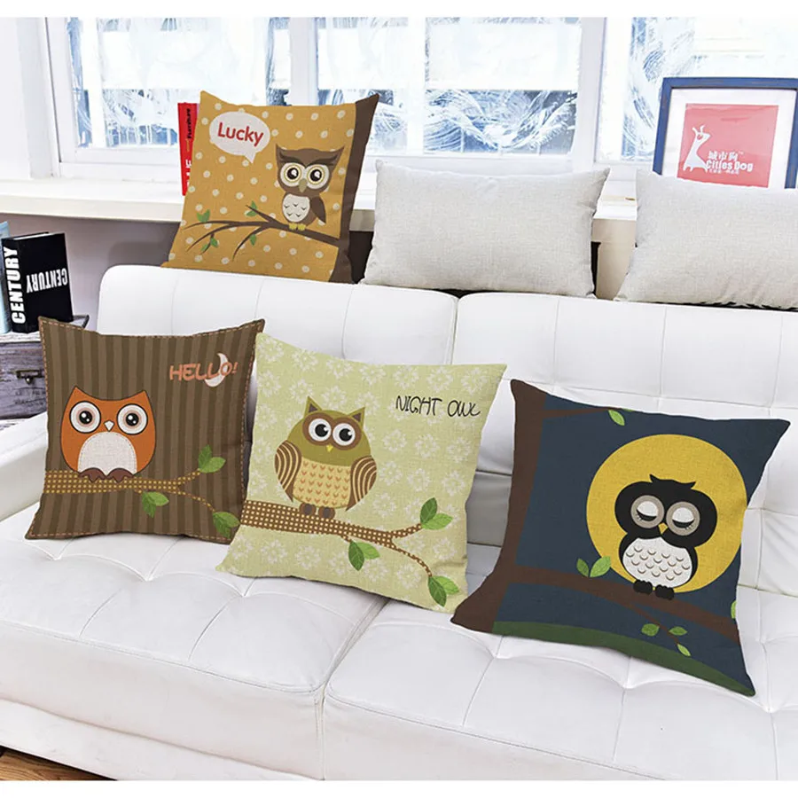 لطيف البومة الكرتون وسادة حيوان أليف هندسية شريط الزخرفية المخدة سيارة كنبة مكتب كرسي المنزل ديكور رمي الوسائد لطيف البومة الكرتون وسادة حيوان أليف هندسية شريط الزخرفية المخدة سيارة كنبة مكتب كرسي المنزل ديكور رمي الوسائد
