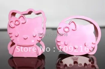 

2pcs/set Food Grade Plastic Hello Kitty Cookies Cutter/Stamps Tool