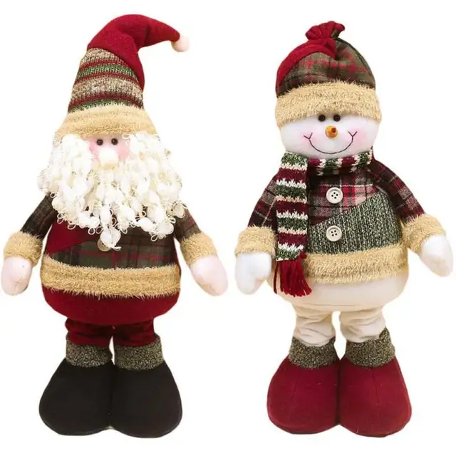 lovely santa claus snow man doll christmas decoration for home xmas decent ornaments large 55x20 cm - Christmas Decorations Large Santa Claus lovely santa claus snow man doll christmas decoration for home xmas decent ornaments large 55x20 cm - Christmas Decorations Large Santa Claus