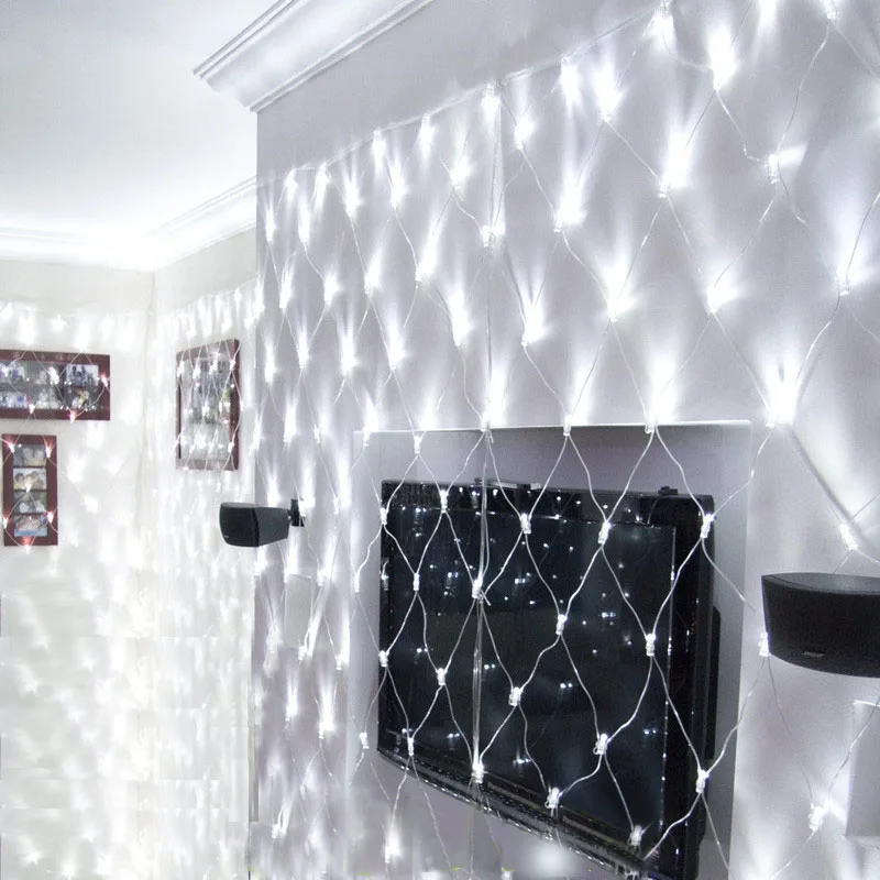 LED Net Mesh String Light 1.5x1.5M 2x2M 3x2M 6x4M TV Backgroun Decorate Garden Fairy Light Christmas Wedding Party Holiday Light LED Net Mesh String Light 1.5x1.5M 2x2M 3x2M 6x4M TV Backgroun Decorate Garden Fairy Light Christmas Wedding Party Holiday Light
