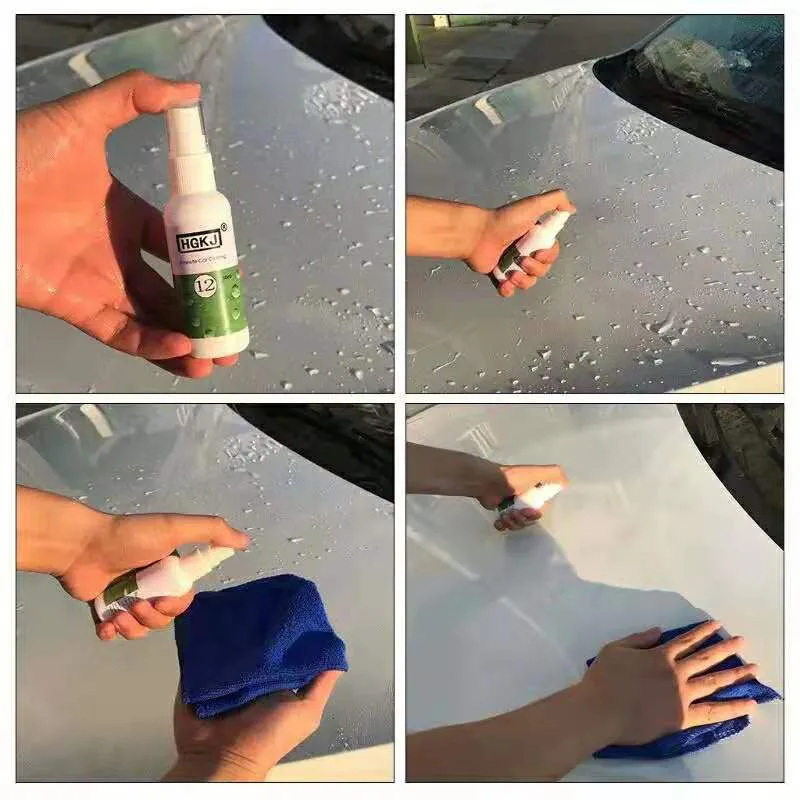 20 50 мл HGKJ 12 керамическое покрытие автомобиля ручной спрей автомобильный воск уход за краской водонепроницаемый для удаления царапин жидкое стекло покрытие