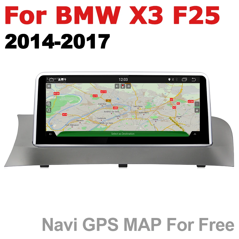 Sale Car Android Radio GPS Multimedia player For BMW X3 F25 2014~2017 NBT stereo HD Screen Navigation Navi Media 5