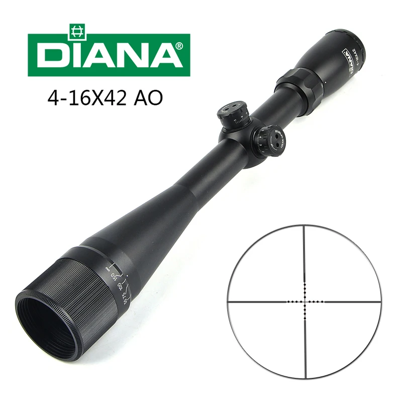 

DIANA 4-16X42 AO Tactical Riflescope Mil Dot Reticle Optical Sight Rifle Scope Sniper Scope for Hunting Scopes Caza