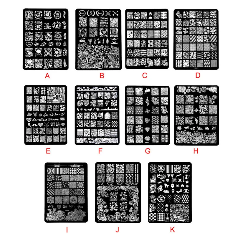 

DIY Nail Art Image Stamp Stamping Plates Manicure Template 2017 Hot product