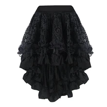Элегантная черная стимпанк Готическая кружевная Корсетная пачка Сексуальная дешевая юбка-годе одинаковые Корсеты Плюс Размер 6XL