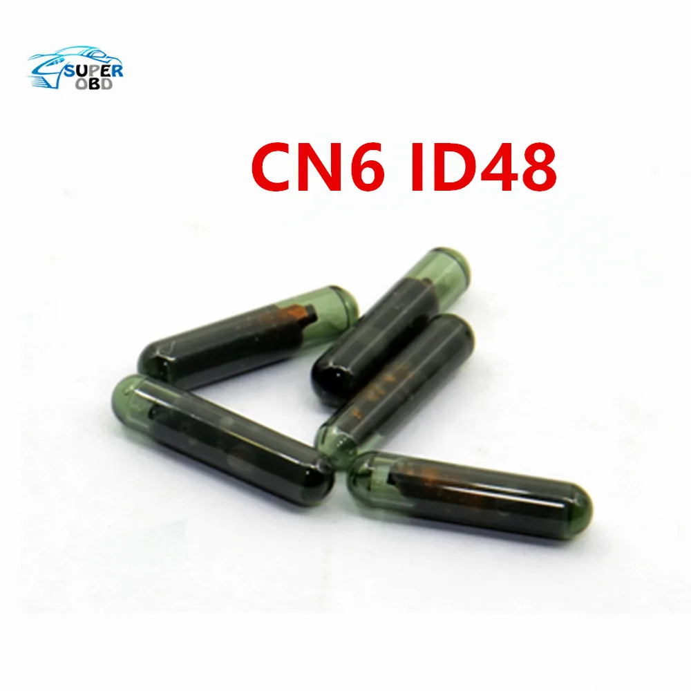 5 шт./лот CN6 ID48 Автомобильный Транспондер стеклянный чип без надписей для