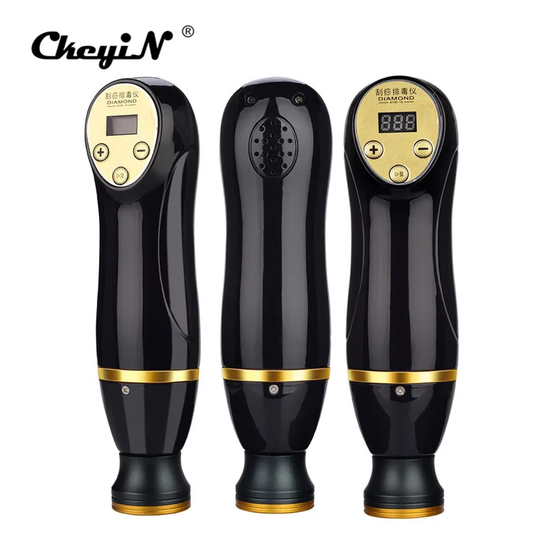 

Electric Scraping Detoxification Massager GuaSha Vacuum Suction Cupping With 5 Gears Suction Intensity and 3 Scraping Heads 3031