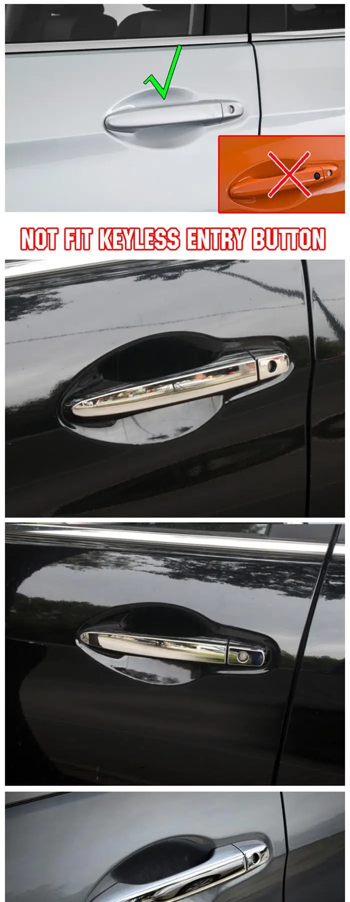 Подходит для 2012 2013 HONDA CIVIC CRV хромированная дверная ручка Крышка отделка молдинг Стайлинг колпачок из нержавеющей стали ободок накладной протектор