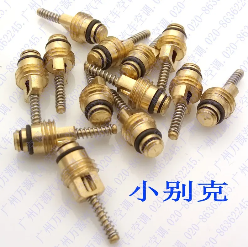 31pcs Automotive ac valve cores/high and low pressure refrigerant pipe nozzle valve needle/removable core repair tool