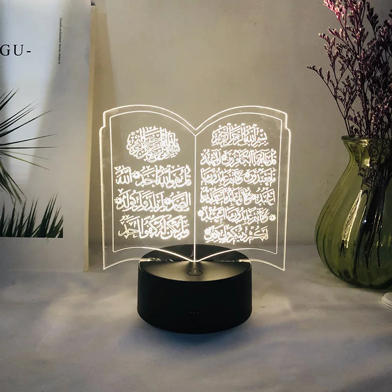 

LED Light Eid Mubarak Decor Home Ramadan Kareem Decoration Accessories Ramadan and Eid Decorations Islam Party Supplies Gift