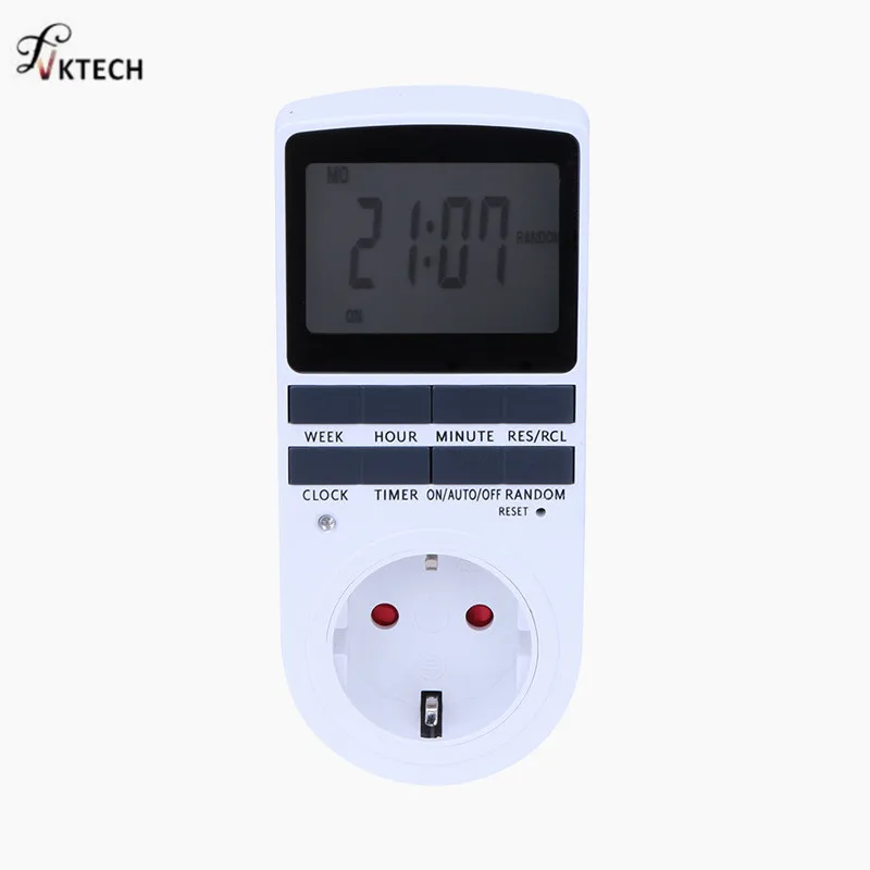 LCD Display Programmable Digital Timer Control Switch 24h 7Day 15A 110V AC 1800W