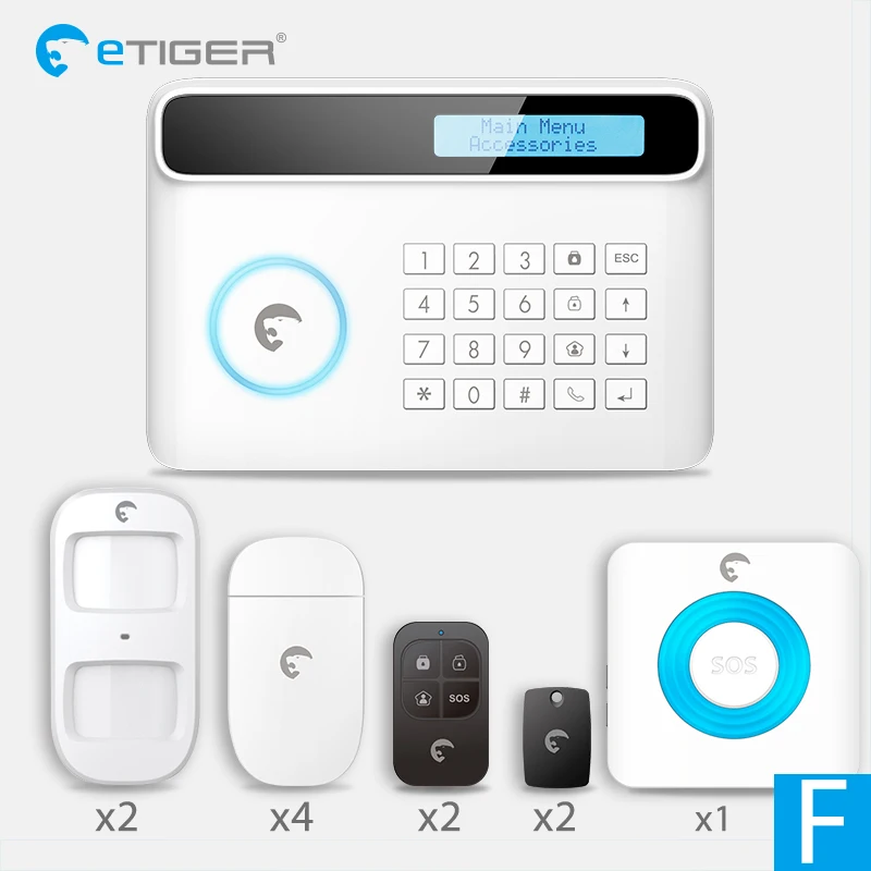 Новый дизайн Etiger S4 GSM PSTN Беспроводная стандартная RFID панель умная домашняя