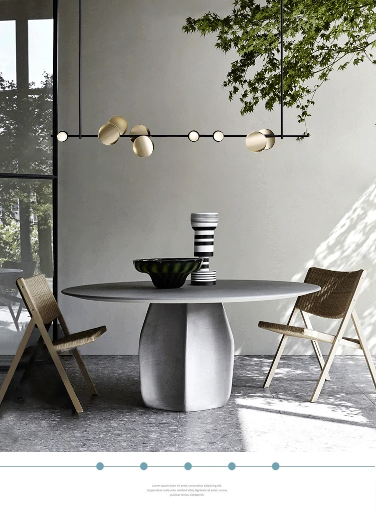 Скандинавские роскошные подвесные светильники в полоску, стойка для стола, офисное художественное освещение, дизайнерская креативная личность, подвесной светильник для бара