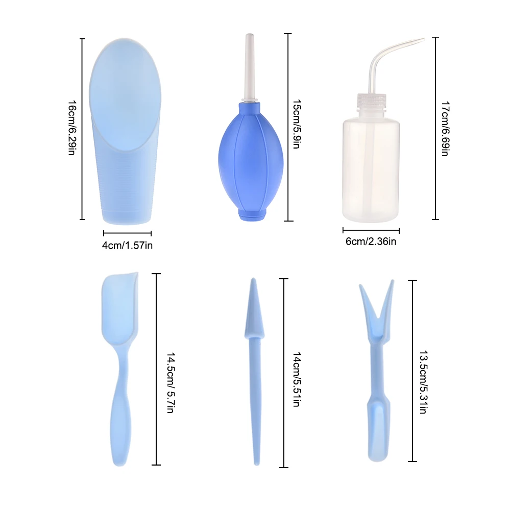 6 шт./партия садовые инструменты, набор для посадки суккулентов, распылительная бутылка+ ковшовая лопатка+ сильный воздуходувка+ перфоратор для прививки растений