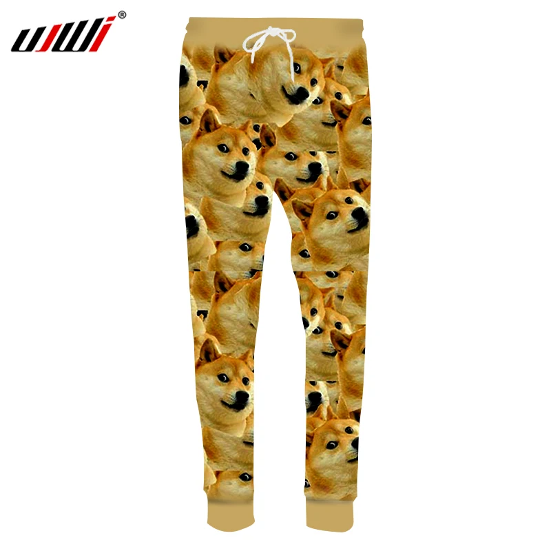 

UJWI 2018 3D Print Dog Trousers Male Oversized Plus Size Pockets Loose Meme Casual Pants Men Funny Clothing Dropship Suppliers