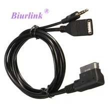 Biurlink 5 шт. автомобильный медиа-вход AUX/USB аудио интерфейс кабель адаптер для Benz