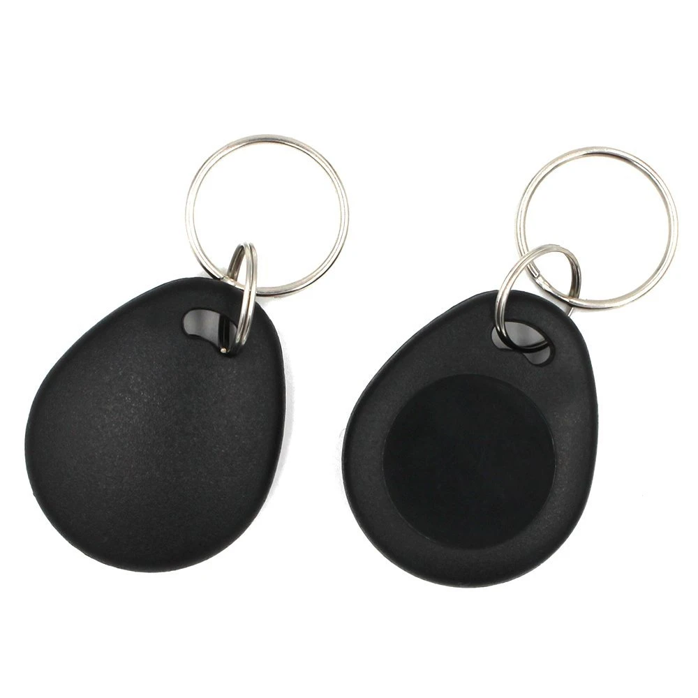 10Pieces 13.56MHz MF 1K Keychains RFID ABS Key Fob ISO14443A Access Control Keycard token NFC Tag Color Black hotel keys