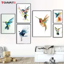 

Nordic Poster Watercolor Woodpecker Birds Wall Art Prints Canvas Painting For Bedroom Modular Wall Picture For Modern Home Decor