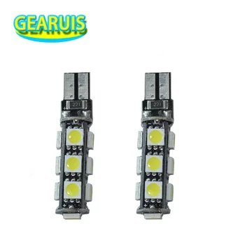 

100X External Lights Error Free T10 Canbus Led W5w 194 5050 13 SMD 13LED Light Bulb Shipping Car Lamp Wholesale DC 12V