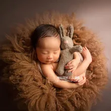 Новорожденный ребенок Фотография шерсть одеяло реквизит младенческой fotografia аксессуары девочка мальчик фото для студийной съемки ручной работы шерстяное одеяло