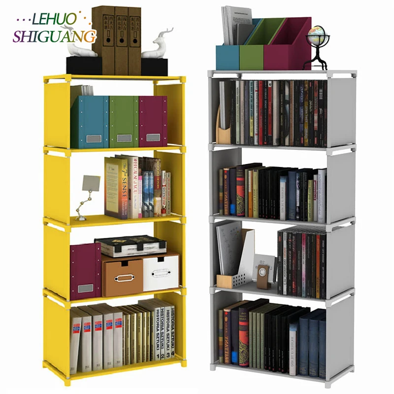 

Multilayer Bookshelf non-woven bookcase Organizer storage Shelf simple floor rack Home decoracion Living Room Furniture