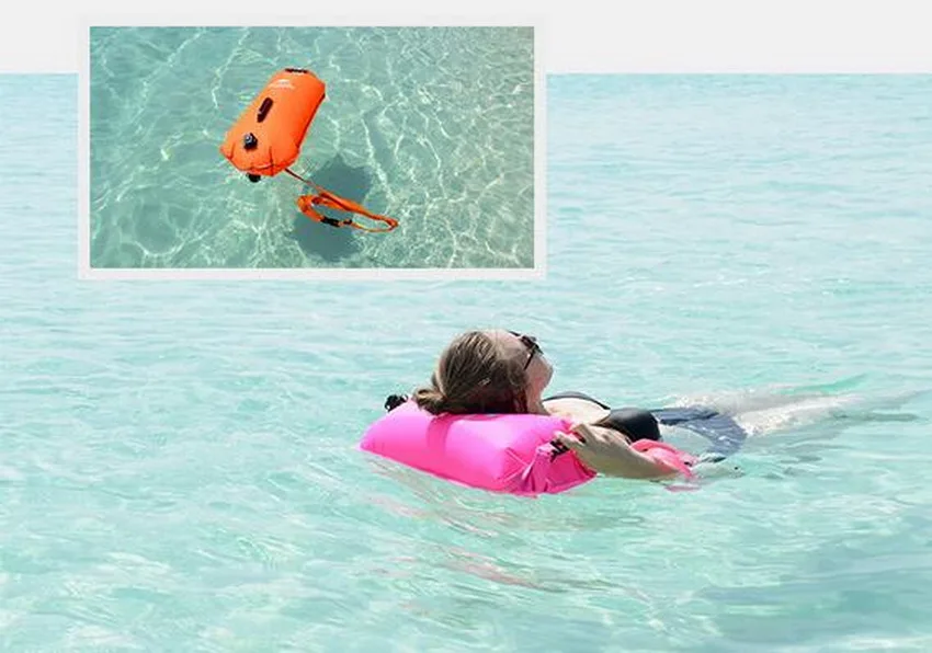 Naturehike надувной плавательный флотационный мешок спасательный круг бассейн флотаций сухой водонепроницаемый мешок для плавания дрейфующий розовый оранжевый