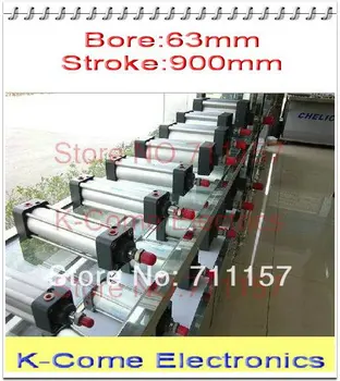

Single Rod 63mm Bore 900mm Stroke 63x900 Standard Pneumatic Air Cylinder SC 63*900 Adjustable AirTAc Type Cylinders 63-900